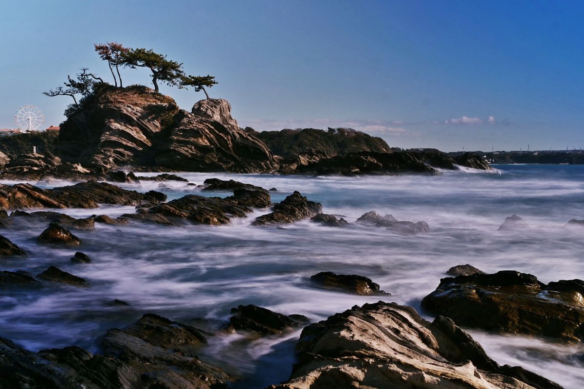 水彩画「荒崎海岸」 荒崎海岸。 | GANREF