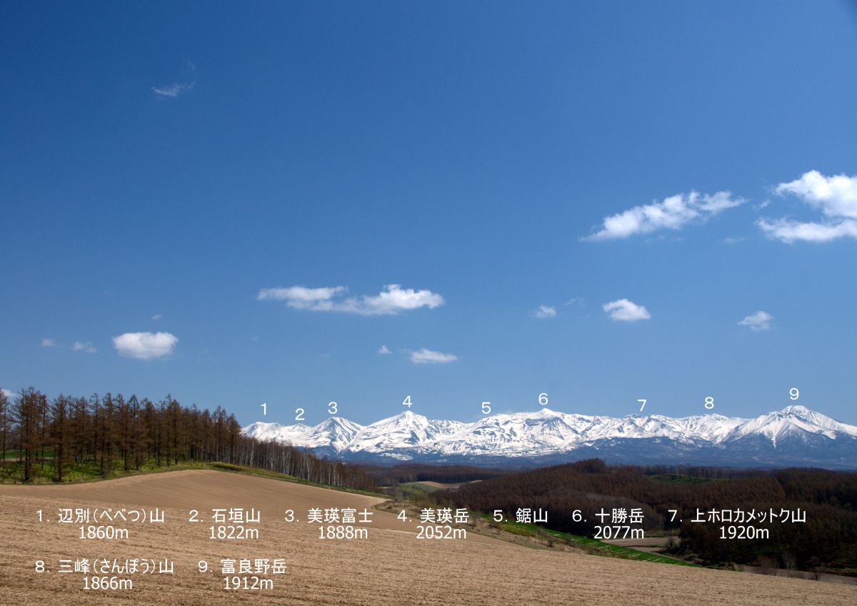 十勝岳連峰 名前入り | GANREF