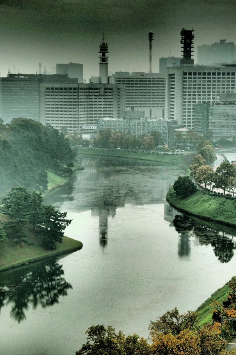 水墨画 風景と人物 約43✖️51 水墨画 風景と人物 約43✖️51