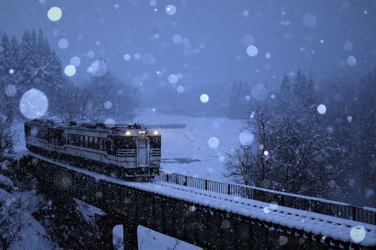雪見 雪の只見線 | GANREF