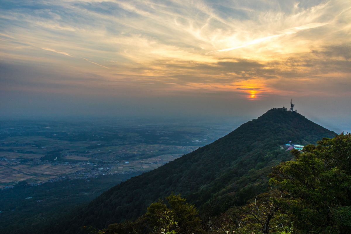 風景画【筑波山】 筑波山山頂からの夕景 | GANREF