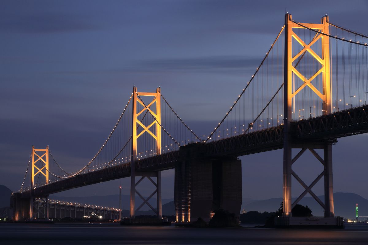 南備讃瀬戸大橋ライトアップ GANREF