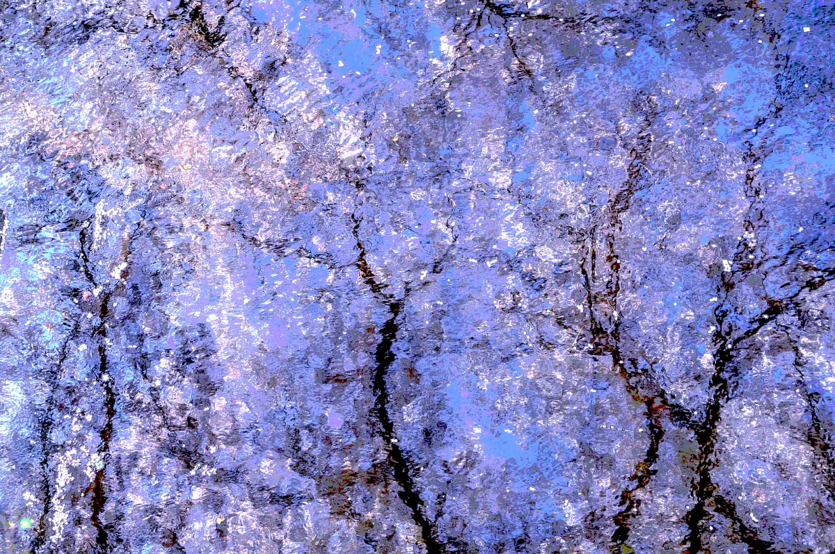 青い花の印象派風油彩画 青い花瓶の花』 ゴッホ 4号 立体複製名画 額装付 【ポイント5