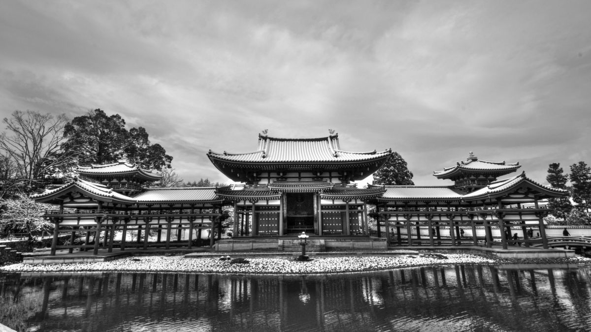 京都　モノクロ　ポートレート 