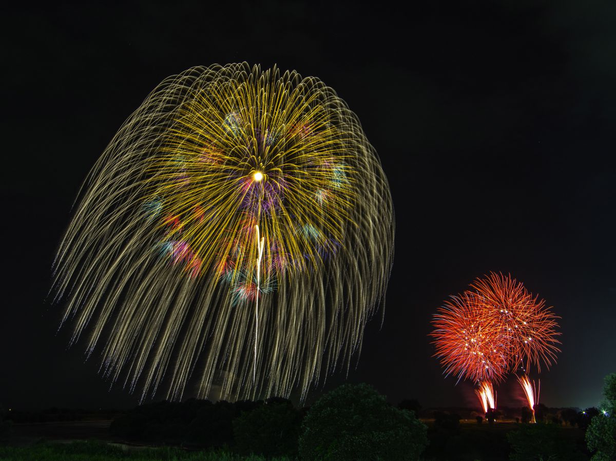 古河花火大会の三尺玉 Ganref