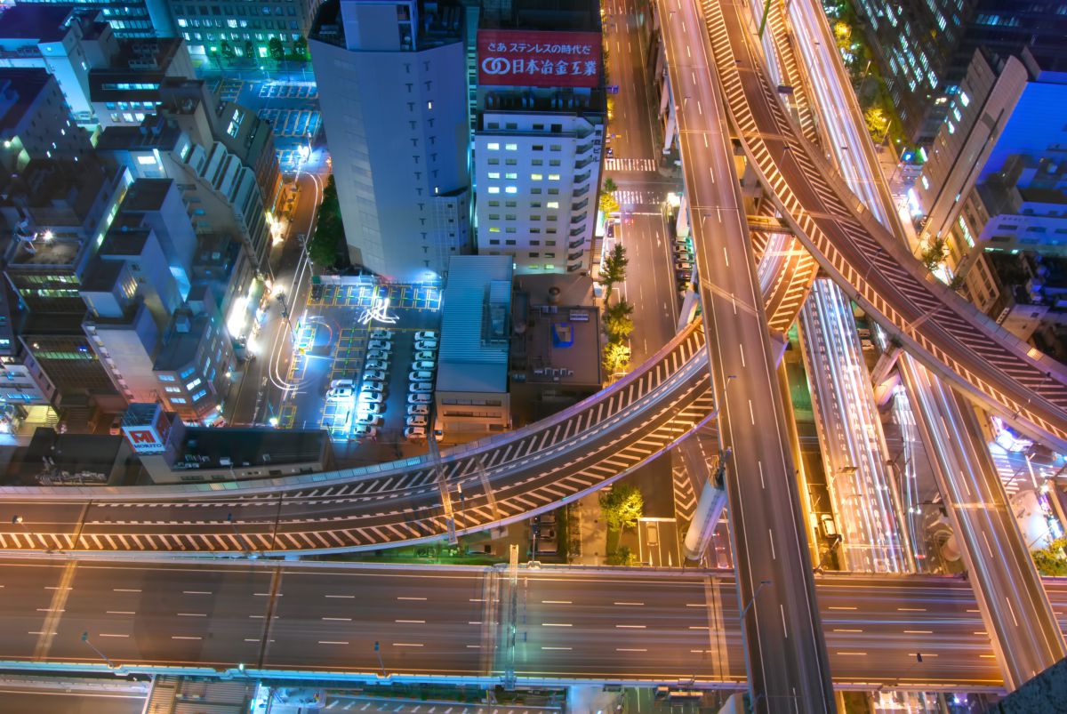 夜の散歩 西船場jct 阪神高速13号東大阪線 Ganref