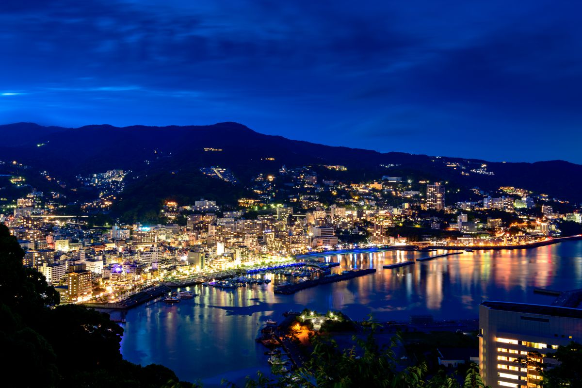 熱海城より 街並み 建物 夜景 Ganref